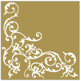 Servítky Pomp Gold/weiss - 50 ks