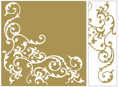 Servítky Pomp Gold/weiss - 50 ks