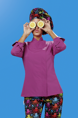 Dámsky kuchársky rondon Girl Purple Sorona, Egochef