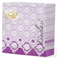 Servítky MANDY aubergine 40x40/50 ks, Linclass