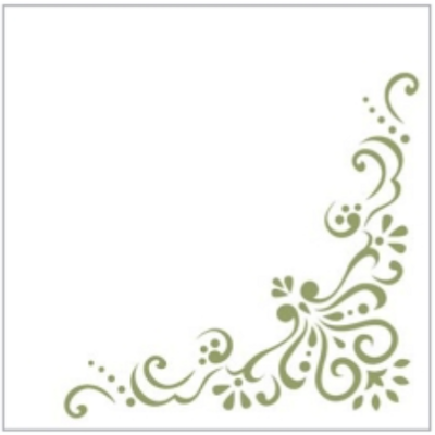 Servítky MILA olive grün 40x40 Linclass, Mank