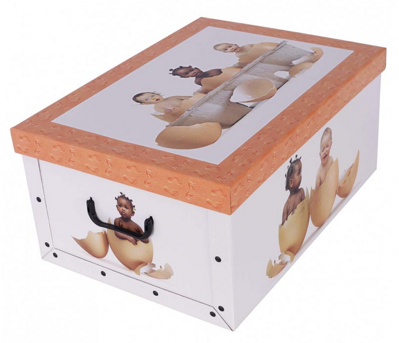 Úložná dekoračná krabica Babies in eggs MIDI