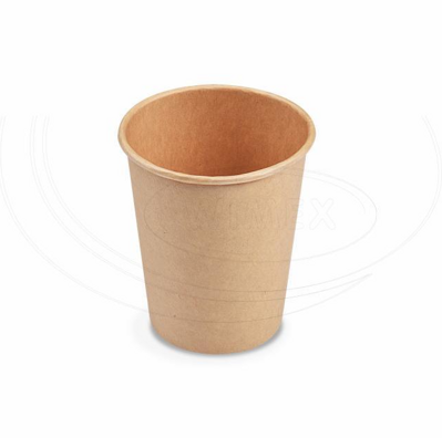 Papierový pohár hnedý 280 ml, M (Ø 80 mm) [50 ks]