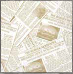 Servítky papier 100 ks NEWSPAPER beige 33x33, Mank