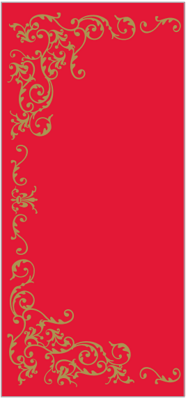 Vianočný obrus MANK - Pomp rot/gold 80x80 cm
