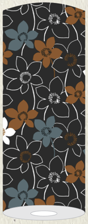 Šerpa stredová Cora schwarz 40cm x 24m Linclass, Mank