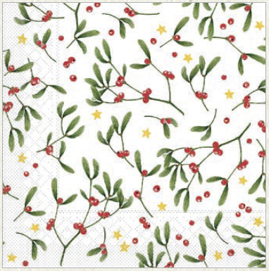 Vianočné servítky tissue Leni 33x33 / 100 ks