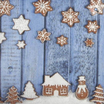 Servítky GINGERBREAD HOUSES, P+D