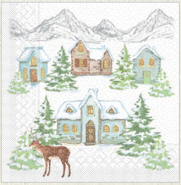 Vianočný servítok Sandy 33x33 tissue - 100 ks