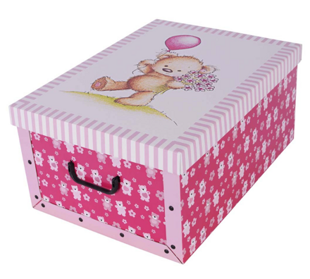 Úložná dekoračná krabica Orsacchiotto Rosa MAXI