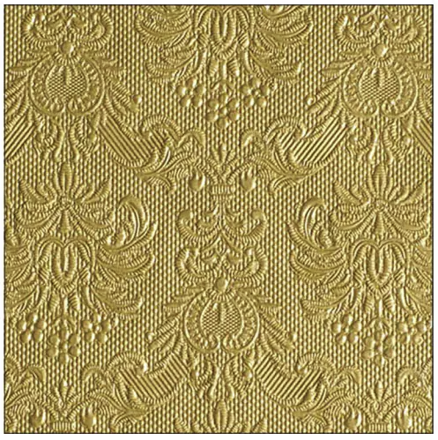 Servítky Ambiente Elegance Gold 25 × 25 cm, 15 ks