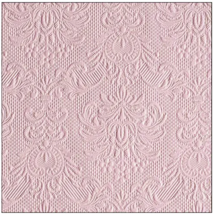 Servítky Ambiente Elegance Pastel Rose 25 × 25 cm, 15 ks