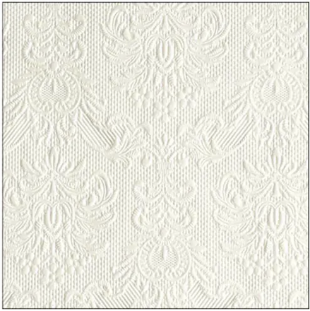 Servítky Ambiente Elegance Pearl White 25 × 25 cm, 15 ks 
