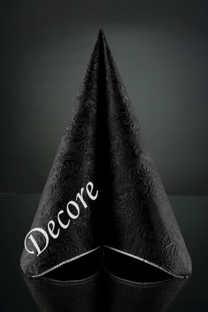 Servítky ELEGANCE black 40x40, Ambiente