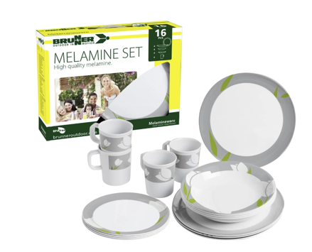 Sada melamínového riadu Tulip • 16 ks