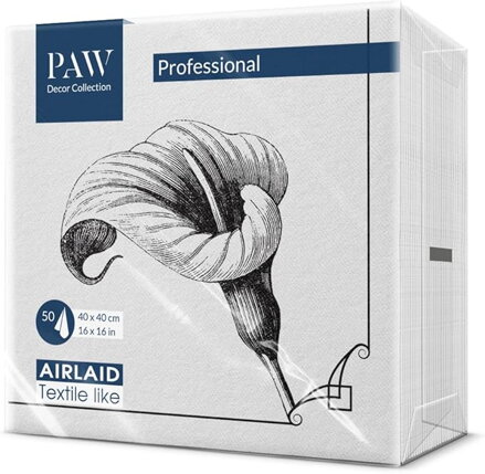 MEMORY FLOWER 40x40/50 ks servítky Airlaid, PAW MEMORY FLOWER 40x40/50 ks servítky Airlaid, PAW
