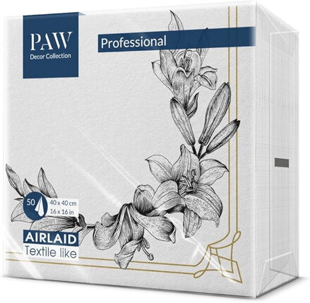 ROYAL LILY 40x40/50 ks servítky Airlaid, PAW