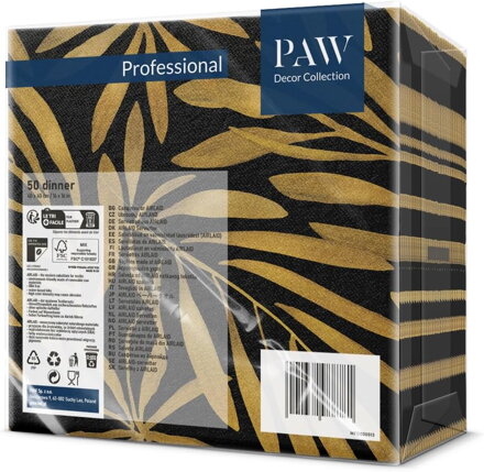 Servítky Golden Leaves 40x40/50 ks Airlaid, PAW