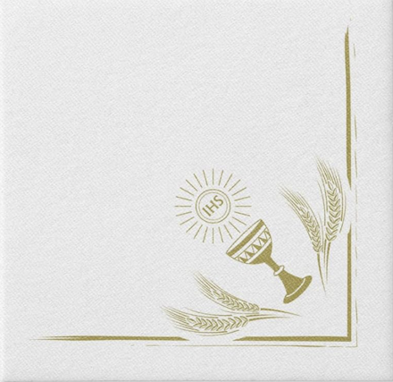 My First Communion gold- 40x40/50 ks servítky Airlaid, PAW