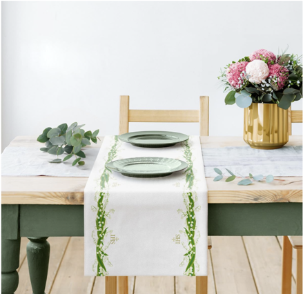 Paw šerpa Airlaid White Flowers 40cmx24m