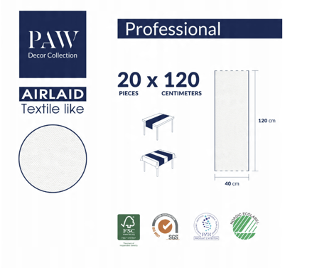Paw šerpa Airlaid Golden Eucalyptus 40cmx24m
