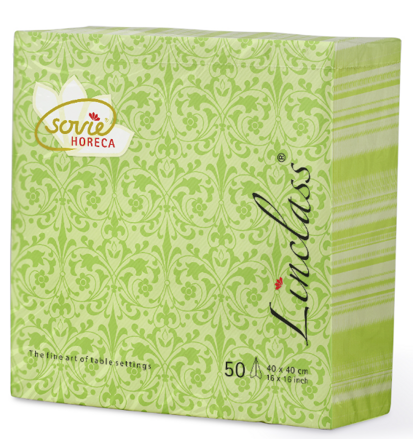 Servítky JANET pistazie 40x40/50 ks, Linclass