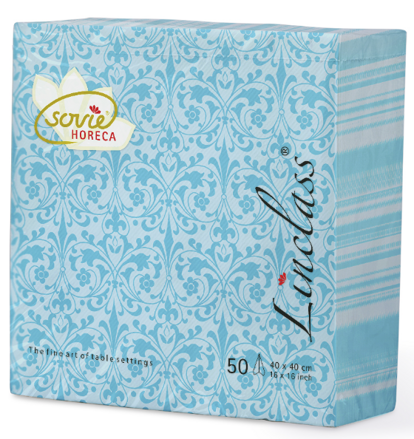 Servítky JANET aqua 40x40/50 ks Linclass