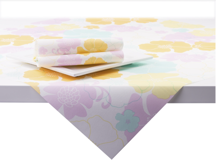 Obrus NORA rosa-gelb  80x80 cm, Linclass