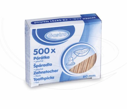 Drevené špáradlá ploché 60 mm [500 ks]