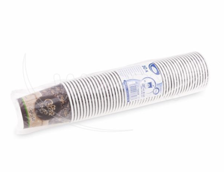 Papierový pohár "Coffee to go" Ø80mm 280ml `M: 0,2L/8oz` [50 ks]