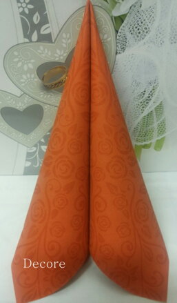 Servítok airlaid Premium dekor terakota 50 ks