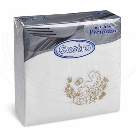 Obrúsok PREMIUM Svadba 40 x 40 cm [50 ks]