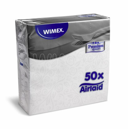 Servítok airlaid Premium dekor biely 50 ks