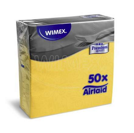 Servítok airlaid Premium dekor žltý 50 ks