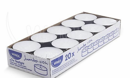 Čajové sviečky, Ø 58 mm (JUMBO)