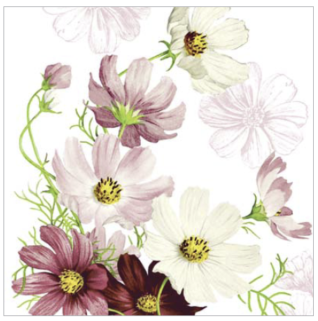 Servítky COSMEA, 40x40 Linclass, Mank - 50 ks