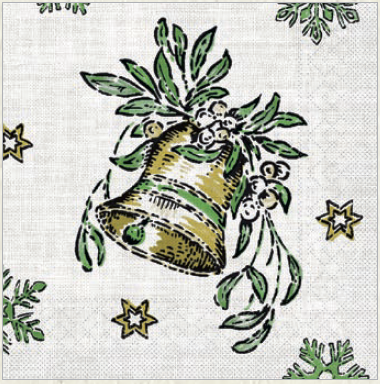 Vianočné servítky tissue Lourdes 33x33 / 600 ks