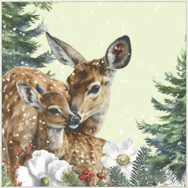 Vianočné servítky tissue Josia 33x33 / 600 ks