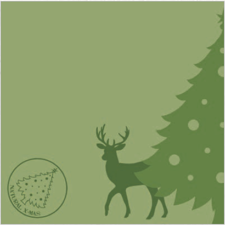 Vianočný servítok Mank Natural X-Mas - 300 ks