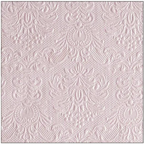 Servítky Ambiente Elegance Pearl Pink 25 × 25 cm, 15 ks
