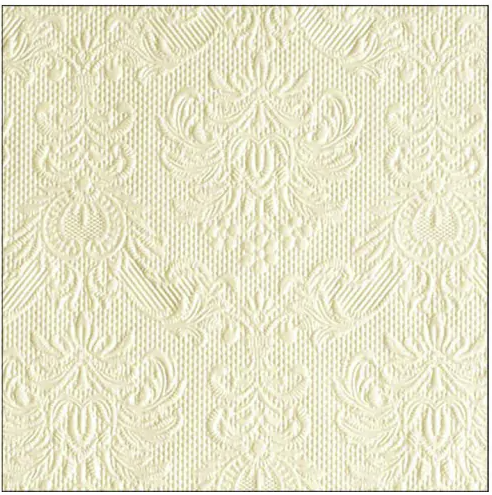 Servítky Ambiente Elegance Pearl Cream 25 × 25 cm, 15 ks