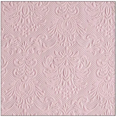 Servítky Ambiente Elegance Pastel Rose 25 × 25 cm, 15 ks