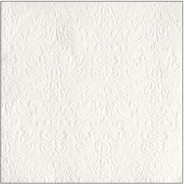 Servítky Elegance white 40x40, Ambiente