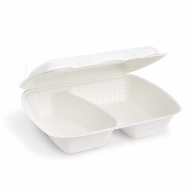 Menu box (cukrová trstina) 2dielny 241 x 202 x 70 mm 1000ml [50 ks]
