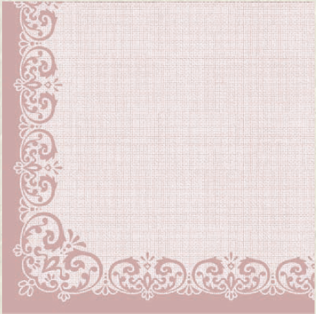 Servítky MANK Janina, pastelová ružová, 40x40cm 50 ks