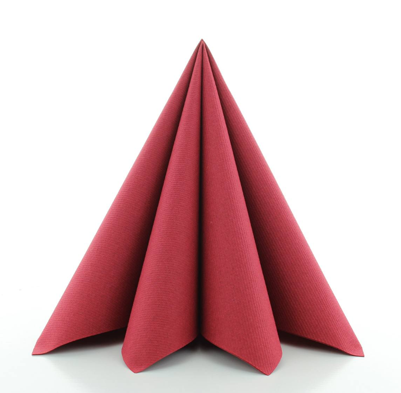 Servítky Mank Uni Bordeaux - 50 ks.