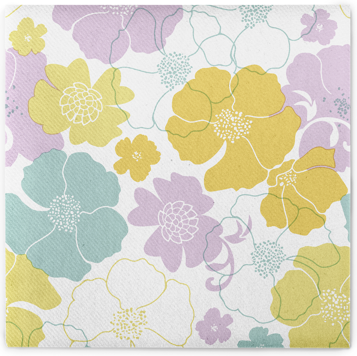 Servítky NORA gelb-rosa 40x40/50 ks, Linclass