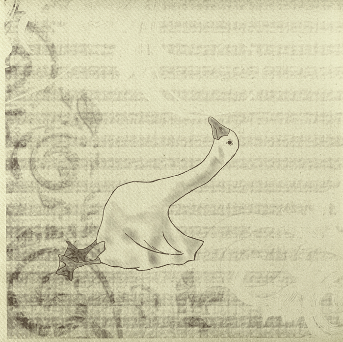 Servítky GÄNSE-ESSEN 40x40/50 ks Linclass, SH