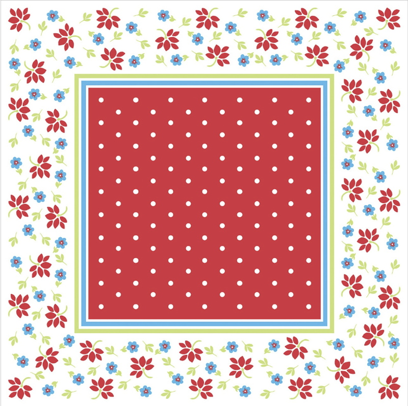 Obrus Lea rot 80x80 cm, Linclass