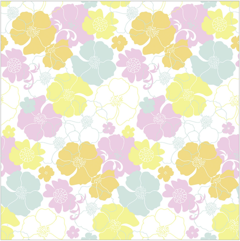 Obrus NORA rosa-gelb  80x80 cm, Linclass